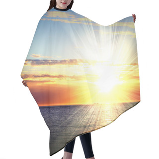 Personality  Sunset. Hair Cutting Cape