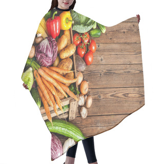 Personality  Assortment Of  Fresh Vegetables Hair Cutting Cape