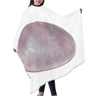 Personality  Lepidolite Tumbled Stone On White Background  Hair Cutting Cape