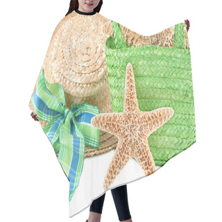Personality  Starfish With Beach Accesories Hair Cutting Cape