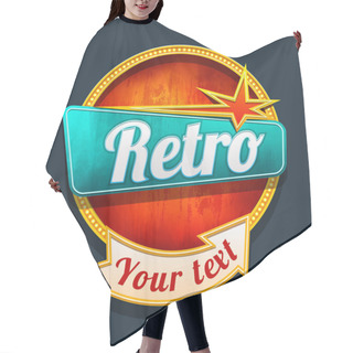 Personality  Retro Motel Sign. Hair Cutting Cape