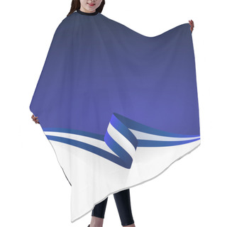 Personality  Blue White Blue Hair Cutting Cape