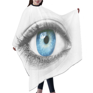 Personality  Blue Eye Isolated Hair Cutting Cape
