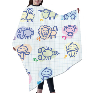 Personality  Zodiac Signs Hair Cutting Cape