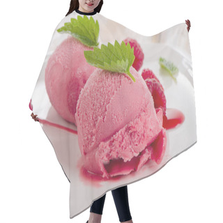 Personality  Raspberry Sorbet With Mint Hair Cutting Cape