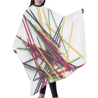 Personality  Colorful Wood Sticks Hair Cutting Cape