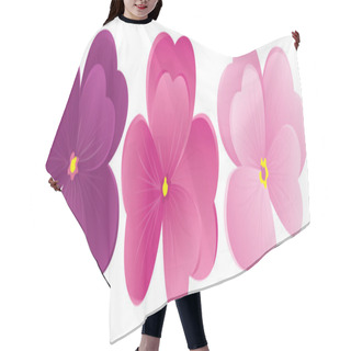 Personality  Violet Flower Hair Cutting Cape