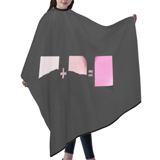 Personality  Mathematical Example Made Of Blank Notes Hair Cutting Cape