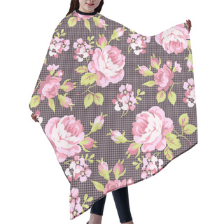 Personality  Pattern With Yellow And Pink Roses Hair Cutting Cape