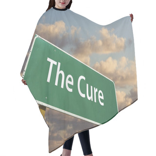 Personality  The Cure Green Road Sign Hair Cutting Cape