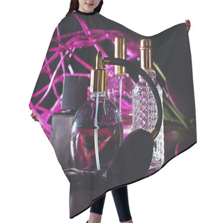 Personality  Perfume Bottles Hair Cutting Cape