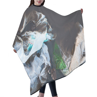 Personality  Plastic Bags In The Water Hair Cutting Cape