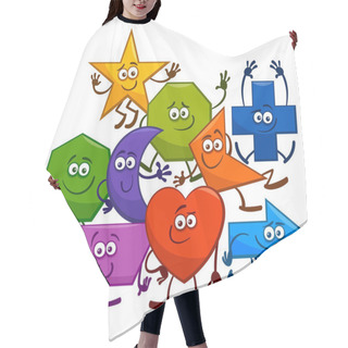 Personality  Cartoon Geometric Shapes Characters Hair Cutting Cape