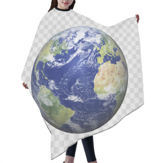 Personality  Realistic Earth With Shadow On Isolated Background Vector Eps10. Elements Of This Vector Furnished By NASA Hair Cutting Cape