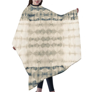 Personality  Gray Patchwork Dyed. Brown, Grey Ethnic Motif. Beige Dirty Art Pattern. Black, Beige Ethnic Dyed Art. Black Brush Patchwork. Gray Monochrome Silk. Grey Geometric Repeat. Brown Watercolor Print Hair Cutting Cape