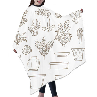 Personality  Houseplants Cartoon Icons Hair Cutting Cape