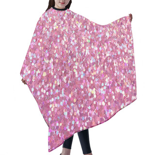 Personality  Pink Glitter Texture. Hair Cutting Cape