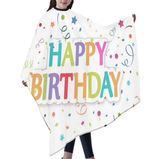 Personality  Happy Birthday Greetings Card Hair Cutting Cape