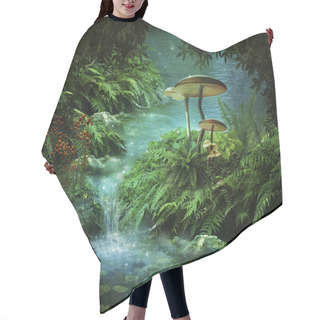 Personality  Fantastic River And Pond Hair Cutting Cape