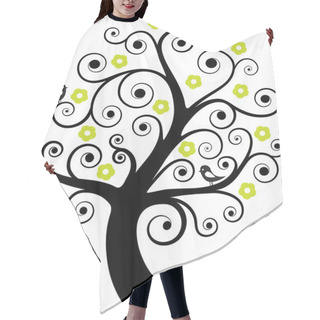 Personality  Abstract Tree With Birds Hair Cutting Cape