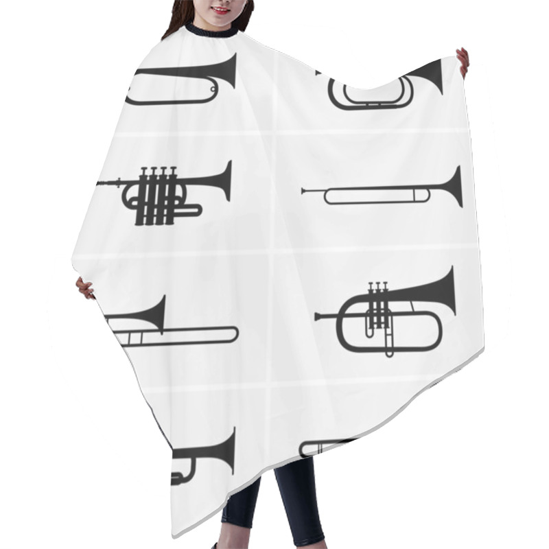 Personality  Trumpets Hair Cutting Cape