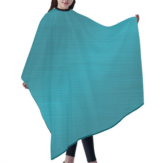 Personality  Teal Anodized Aluminum Brushed Metal Seamless Texture Tile Hair Cutting Cape