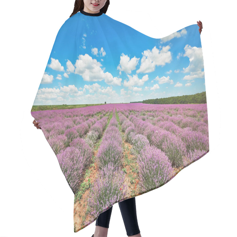Personality  Lavender Field In Bulgaria Hair Cutting Cape