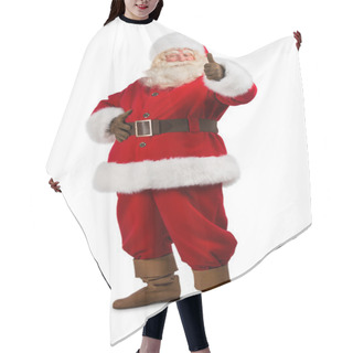 Personality  Santa Claus Standing On White Background Hair Cutting Cape
