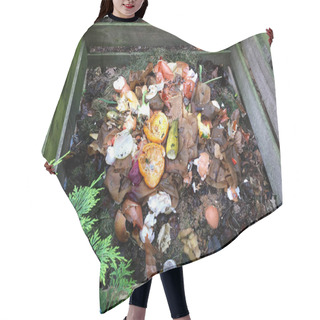Personality  Fresh Bio Waste And Compost With Orange Peels  Hair Cutting Cape