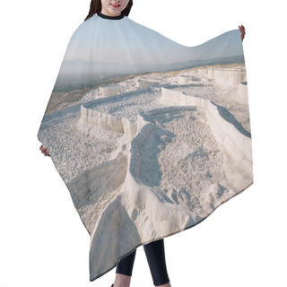 Personality  Beautiful Natural View Of Famous White Rocks In Pamukkale, Turkey  Hair Cutting Cape