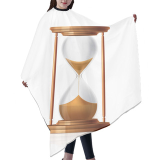 Personality  Hourglass Vector Illustration Isolated On White Background Hair Cutting Cape