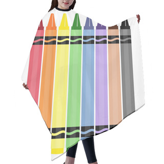 Personality  Wax Crayons Hair Cutting Cape