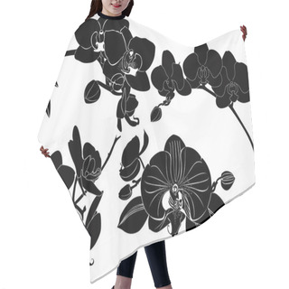 Personality  Orchid Flowers Collection Hair Cutting Cape
