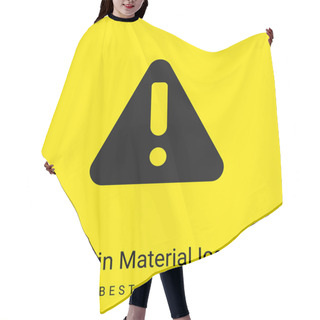 Personality  Attention Minimal Bright Yellow Material Icon Hair Cutting Cape