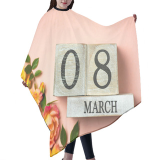 Personality  International Women's Day Date Card With Flowers Hair Cutting Cape