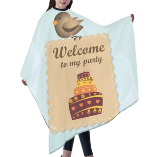Personality  Welcome To My Party Hair Cutting Cape