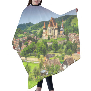 Personality  Famous Transylvanian Touristic Village With Saxon Fortified Church, Biertan, Romania  Hair Cutting Cape