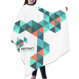 Personality  Abstract Mosaic Geometric Shapes Isolated Hair Cutting Cape
