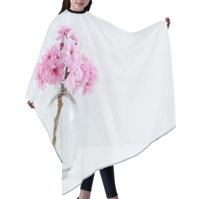 Personality  Pink Blossom Styled Mockup Stock Photography Hair Cutting Cape
