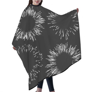 Personality  Fireworks, Explosion Elements Set Hair Cutting Cape