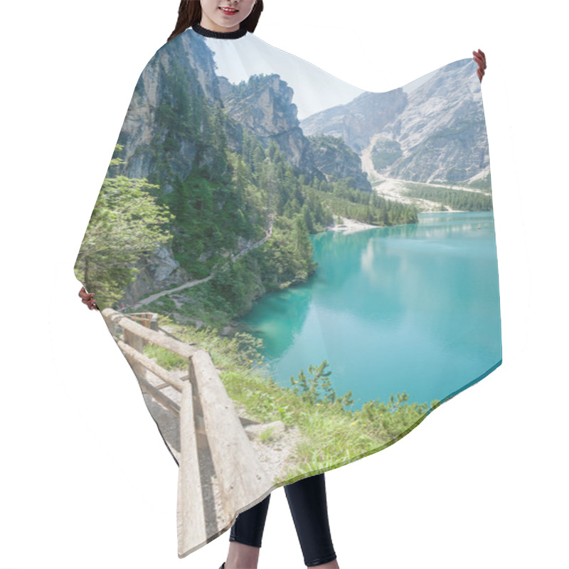 Personality  Hiking Trail In The Dolomites Hair Cutting Cape