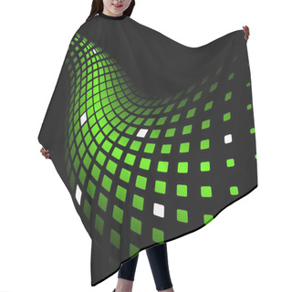 Personality  Abstract Dynamic Green Background Hair Cutting Cape