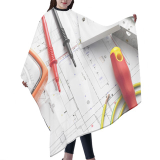 Personality  Electrical Equipment On House Plans Hair Cutting Cape