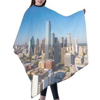 Personality  Dallas, Texas Cityscape With Blue Sky At Sunset Hair Cutting Cape