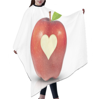 Personality  Red Apple For Health Hair Cutting Cape