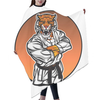 Personality  MMA Fighter Tiger.angry Tiger. Hair Cutting Cape