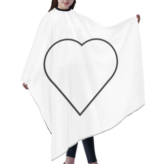 Personality  Heart Simple Icon Hair Cutting Cape