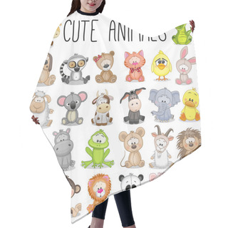 Personality  Set Of Cute Animals Hair Cutting Cape