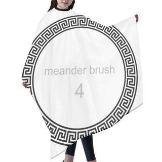 Personality  Round Ornament Meander Hair Cutting Cape