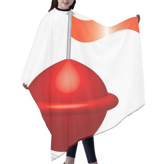 Personality  Red Buoy Hair Cutting Cape